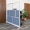 Luxor Expanse Modular Wall Room Divider System - Silver Frame - 70" x 70" Starter Wall MW-7070-FCG - alternate 2